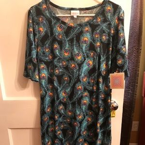 Xl Julia Peacock feather